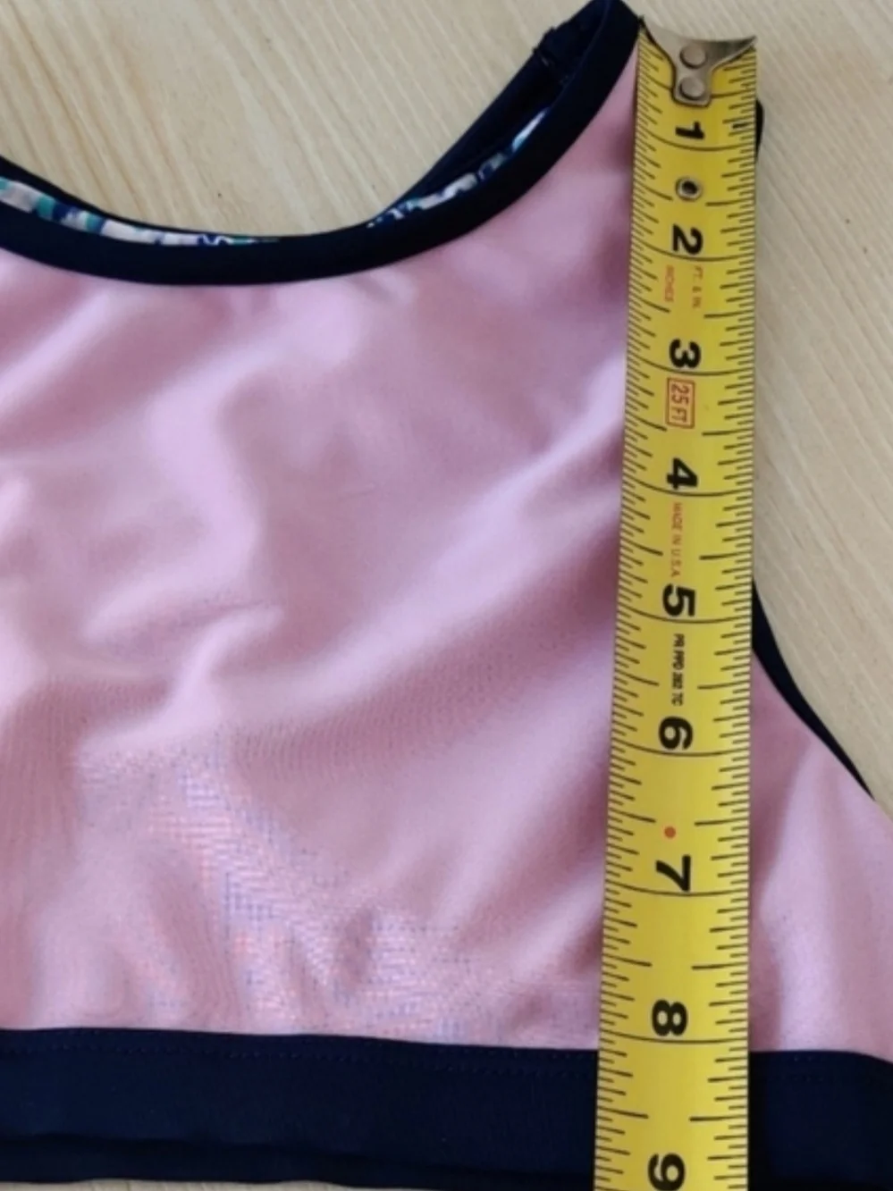 Eddie Bauer Girls Two Piece Reversible Blue/Pink Swimsuit Size XS(4/5)